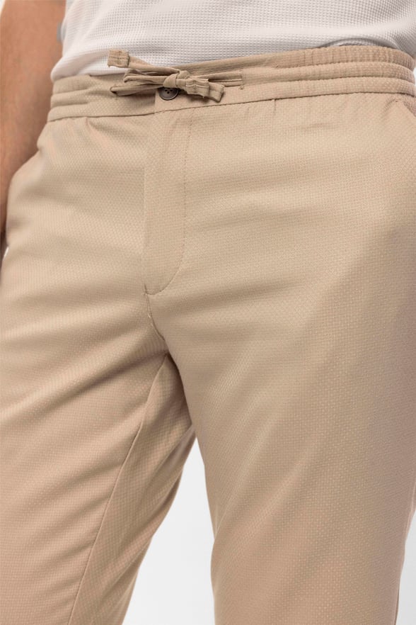 Bej Slim Düz   Jogger Pantolon