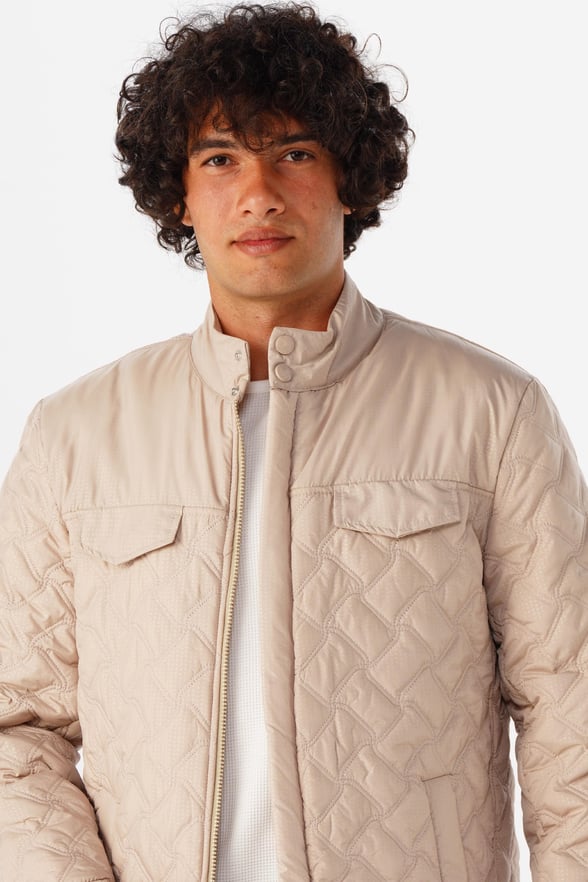 Bej Slim Kapitone Mont