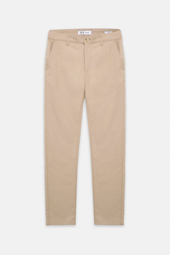 Bej Slim Klasik Pantolon