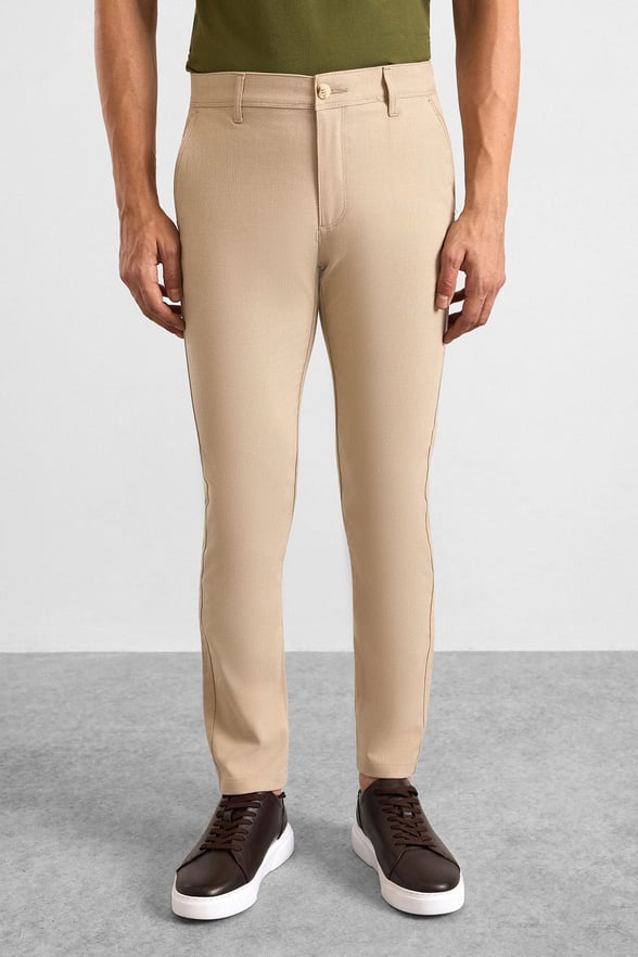 Bej Slim Klasik Pantolon