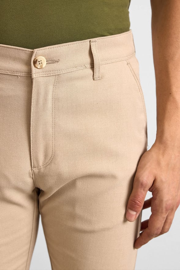 Bej Slim Klasik Pantolon