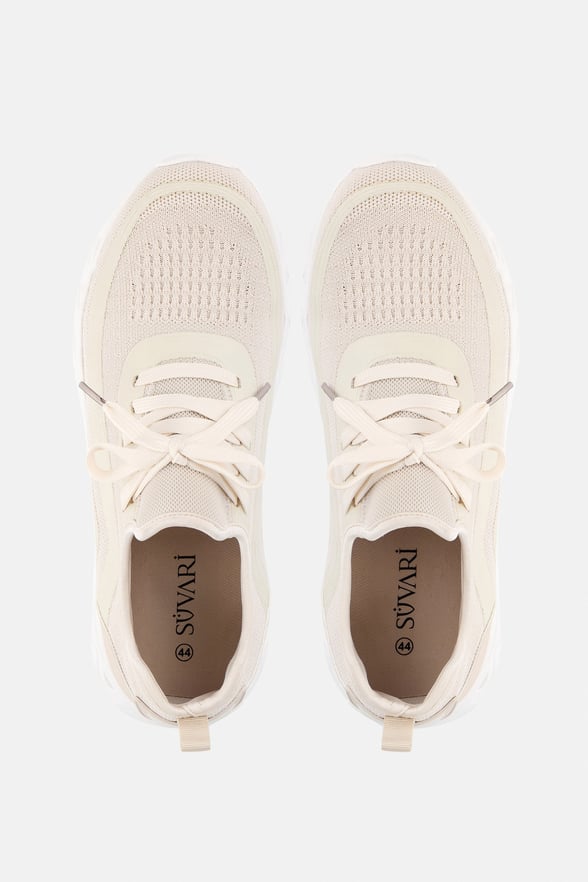 Bej Sneakers Ayakkabı