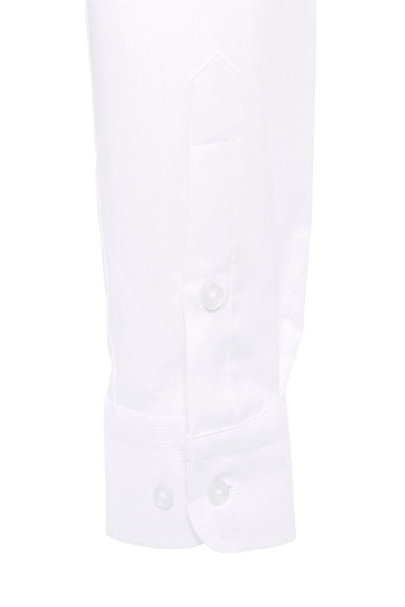 Beyaz Slim Fit Düz Klasik Yaka Gömlek
