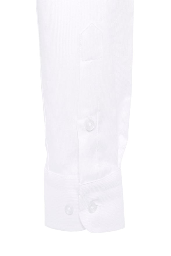 Beyaz Slim Fit Düz Klasik Yaka Gömlek