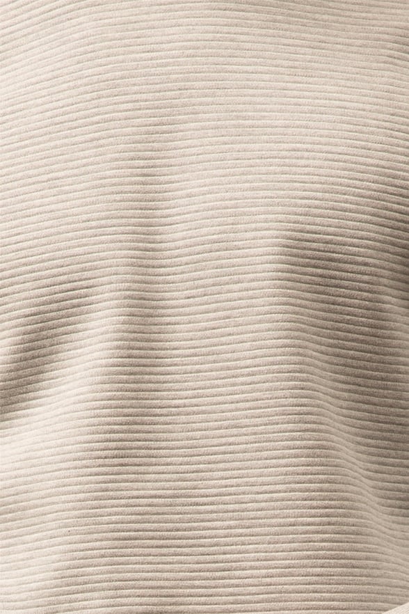 Gri Regular Armürlü O Yaka  Sweatshirt