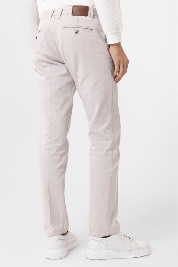 Gri Regular Armürlü Pantolon