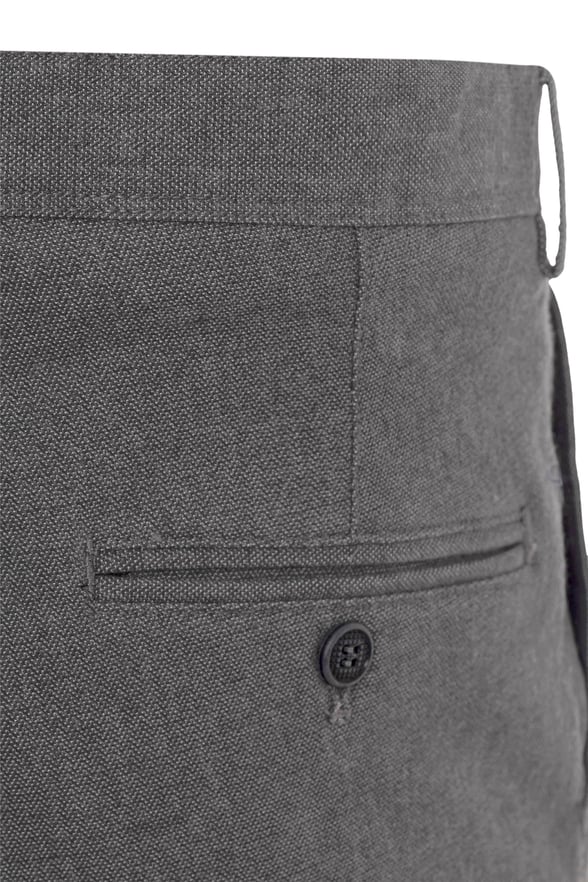 Gri Regular Armürlü   Pantolon