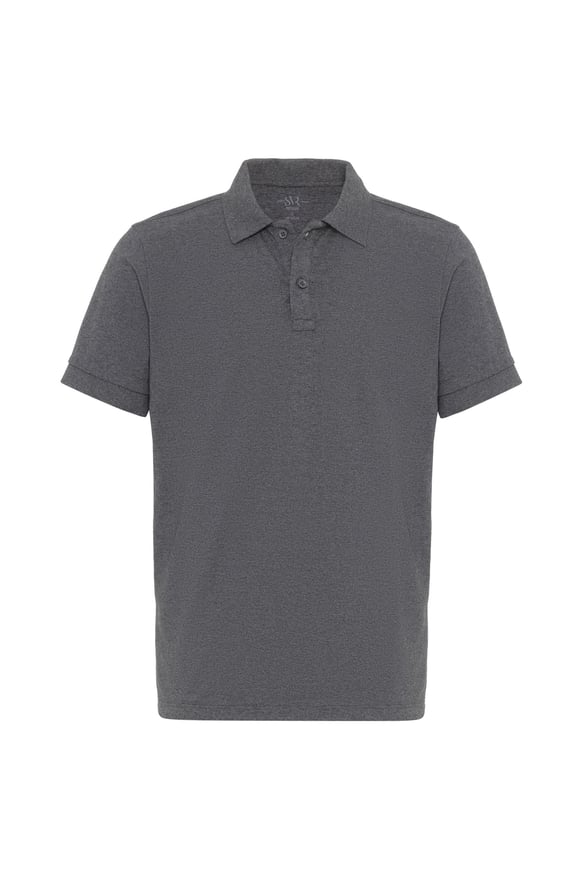 Gri Regular Armürlü Polo Yaka Tişört