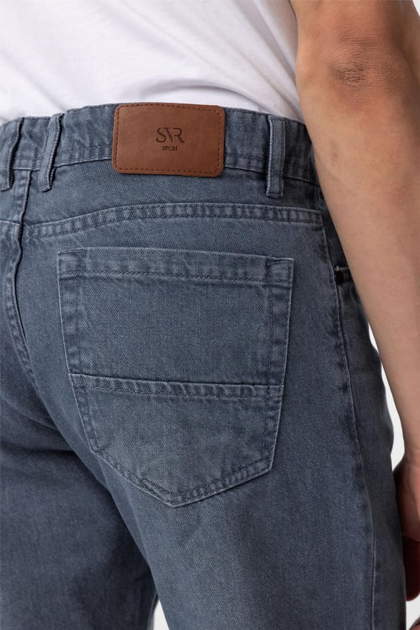 Gri Regular Denim Pantolon