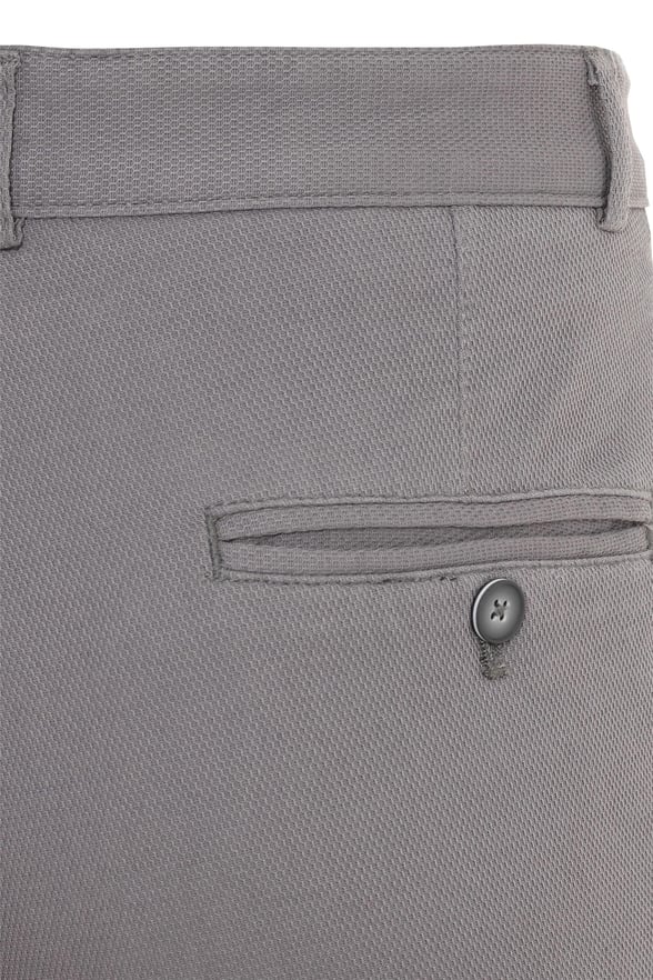 Gri Regular Düz Pantolon