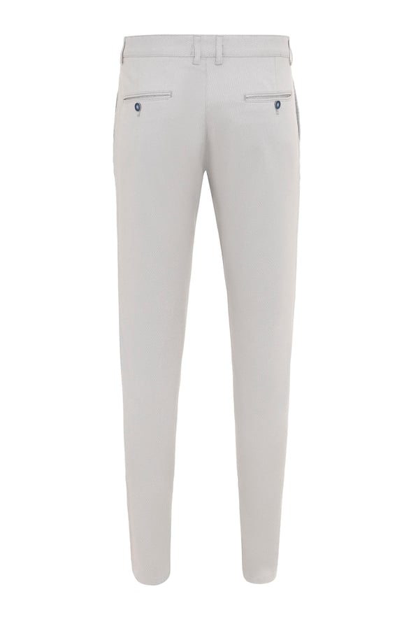 Gri Slim Armürlü   Pantolon