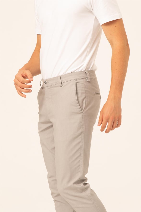Gri Slim Armürlü   Pantolon
