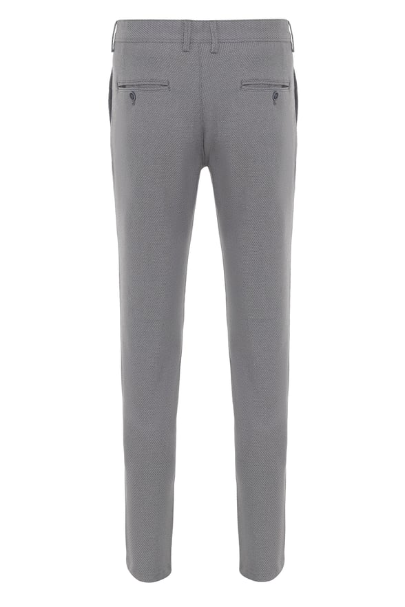 Gri Slim Armürlü   Pantolon