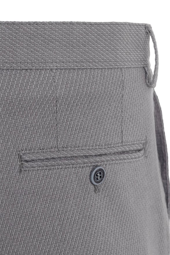 Gri Slim Armürlü   Pantolon