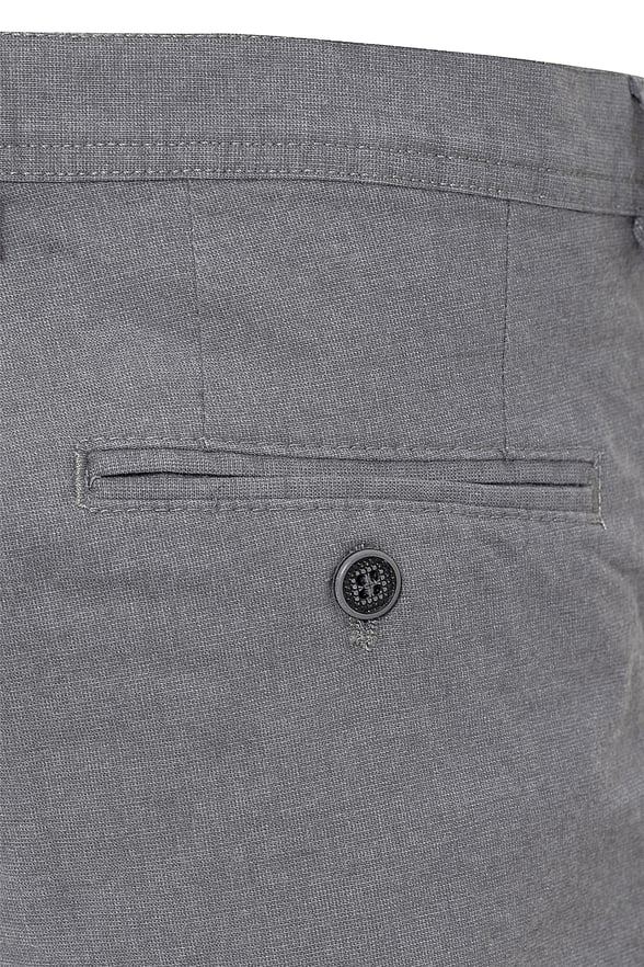 Gri Slim Armürlü   Pantolon