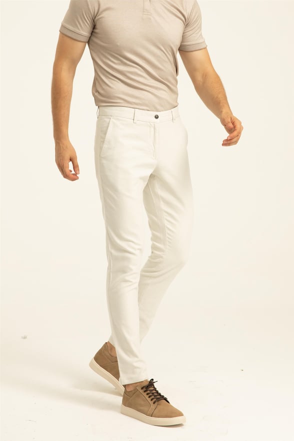 Gri Slim Armürlü   Pantolon