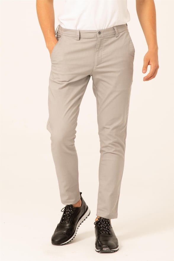Gri Slim Armürlü   Pantolon