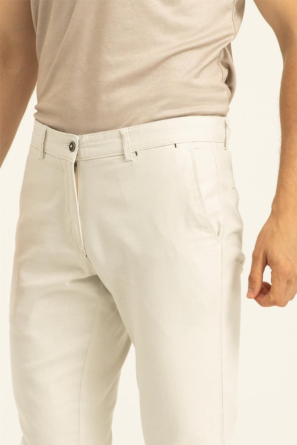 Gri Slim Armürlü   Pantolon