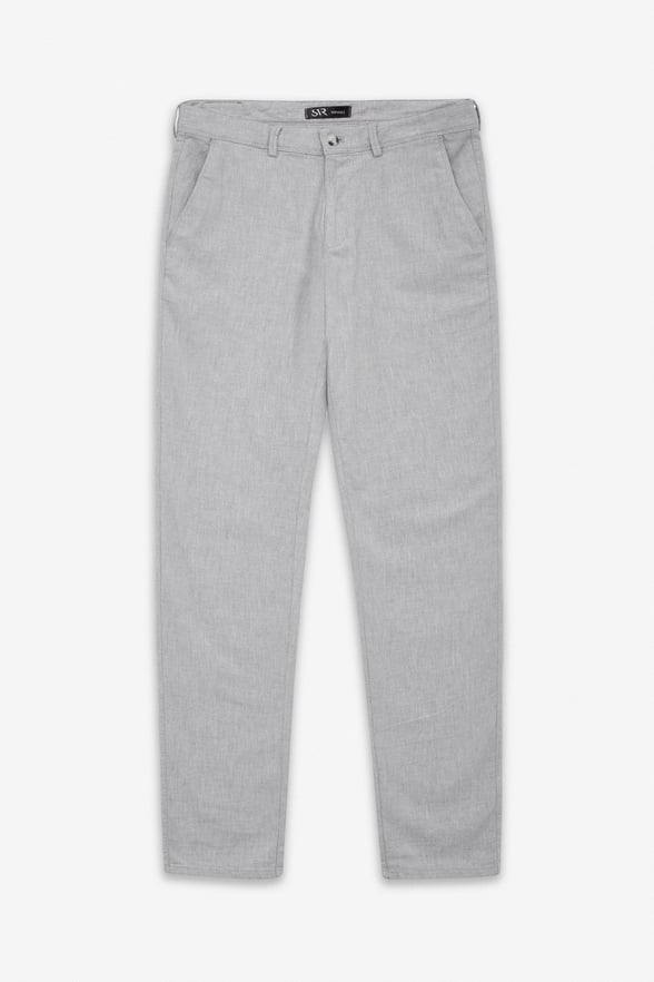 Gri Slim Casual Pantolon