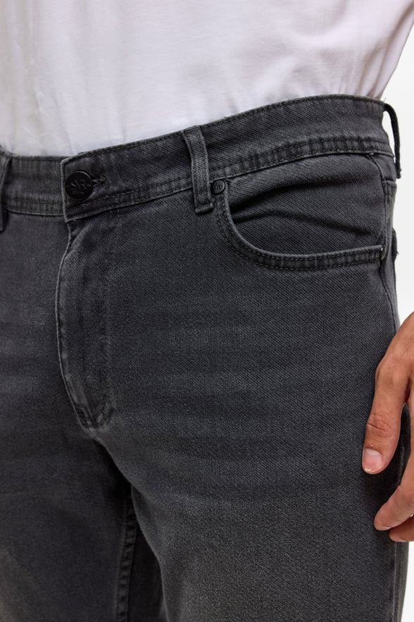 Gri Slim Denim Pantolon