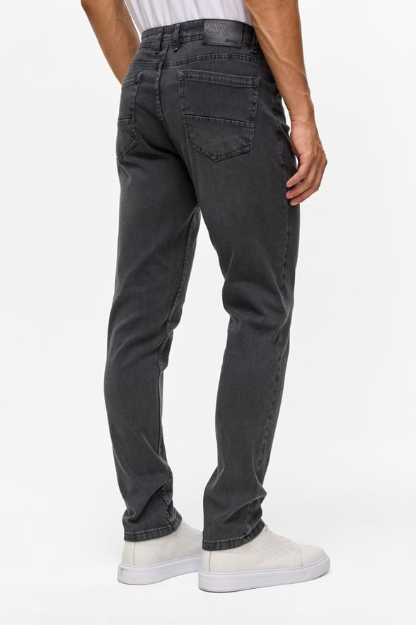 Gri Slim Denim Pantolon