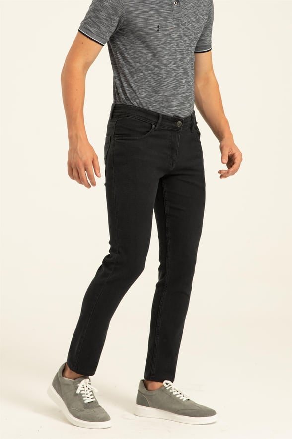 Gri Slim Denim   Pantolon