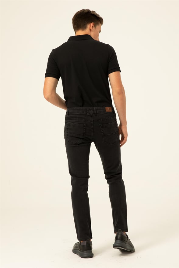 Gri Slim Denim   Pantolon
