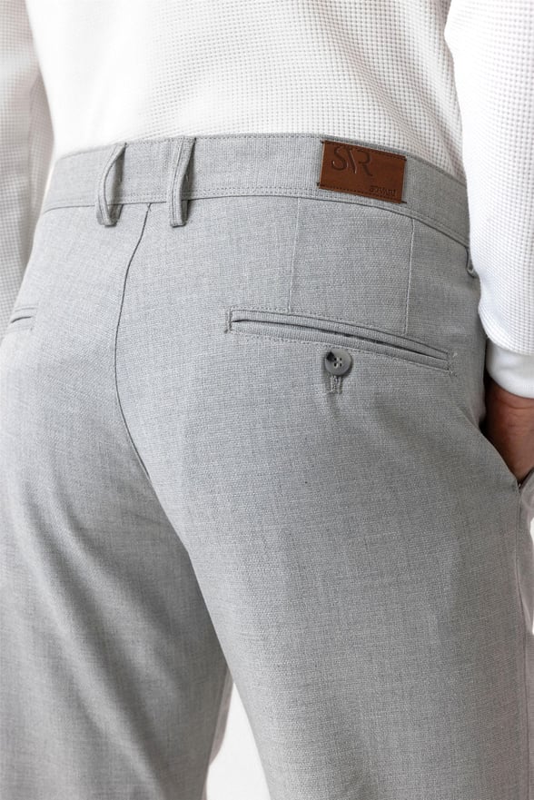 Gri Slim Desenli Pantolon