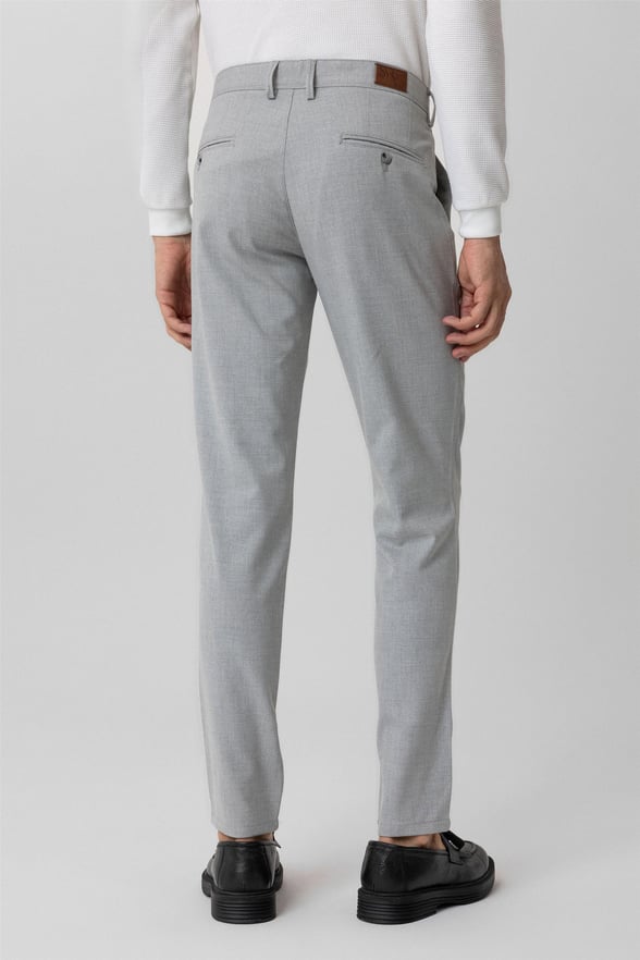Gri Slim Desenli Pantolon