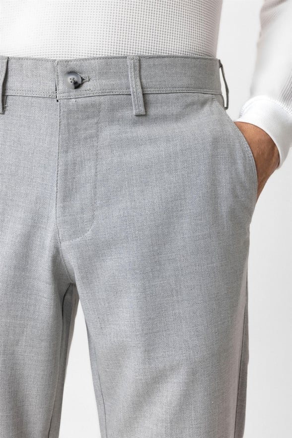 Gri Slim Desenli Pantolon