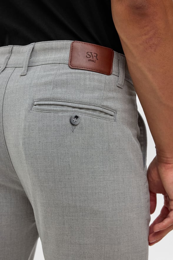Gri Slim Desenli Pantolon
