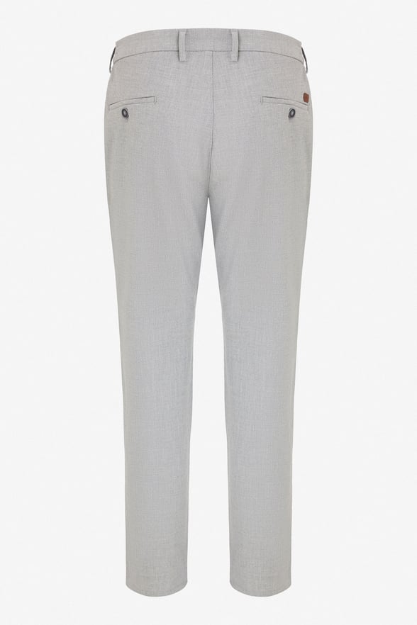Gri Slim Düz Jogger Pantolon