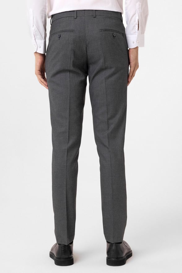 Gri Slim Fit Desenli Kumaş Pantolon
