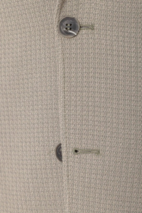 Haki Slim Fit Desenli Mono Yaka 6 Drop Ceket