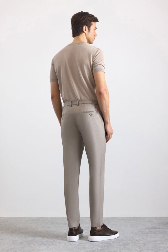 Kiremit Slim Düz Jogger Pantolon
