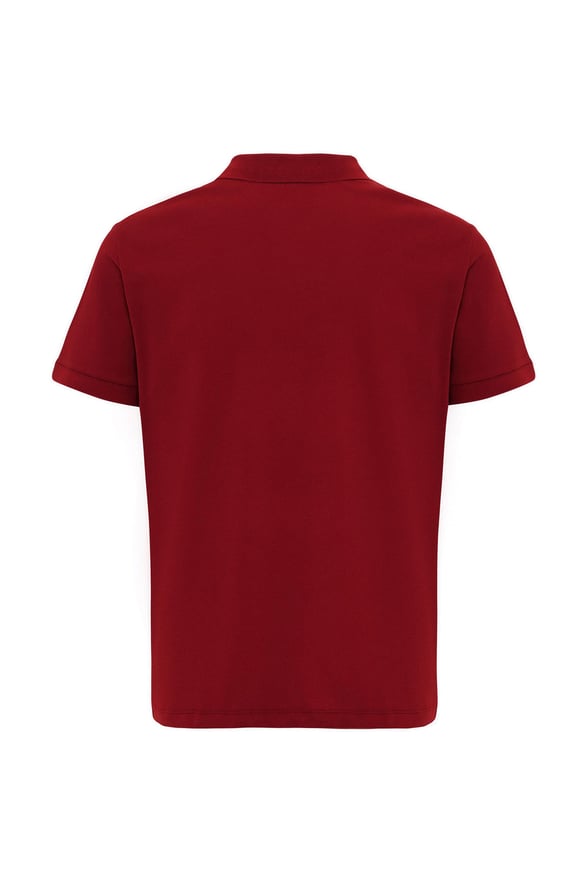 Koyu Bordo Regular Armürlü Polo Yaka Tişört