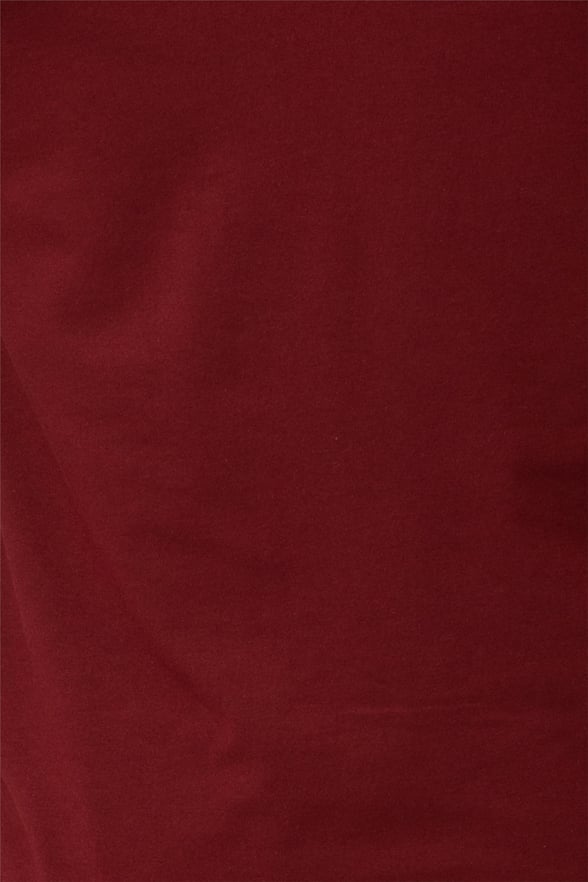 Koyu Bordo Regular Düz O Yaka  Tişört
