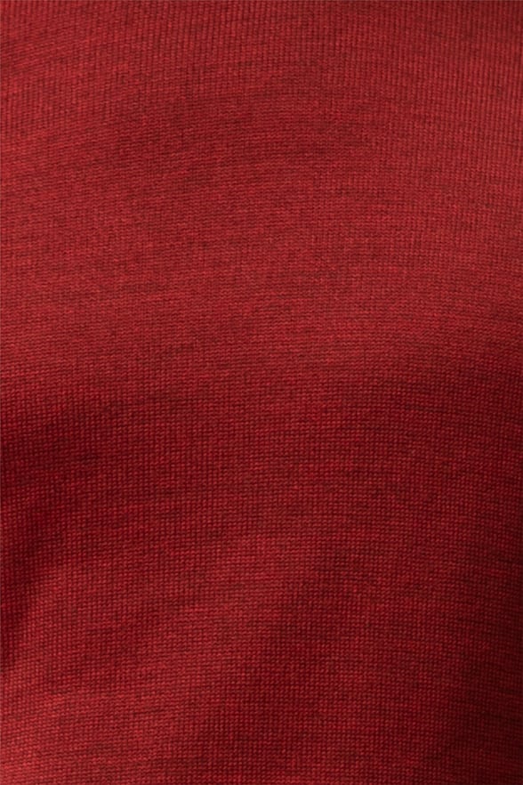 Koyu Bordo Regular Düz Yarım Balıkçı Yaka  Triko