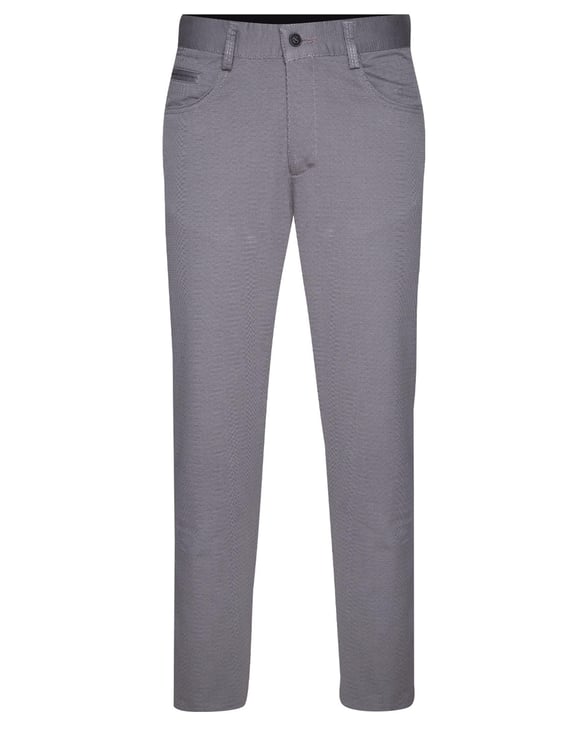 Koyu Gri Slim Armürlü   Pantolon