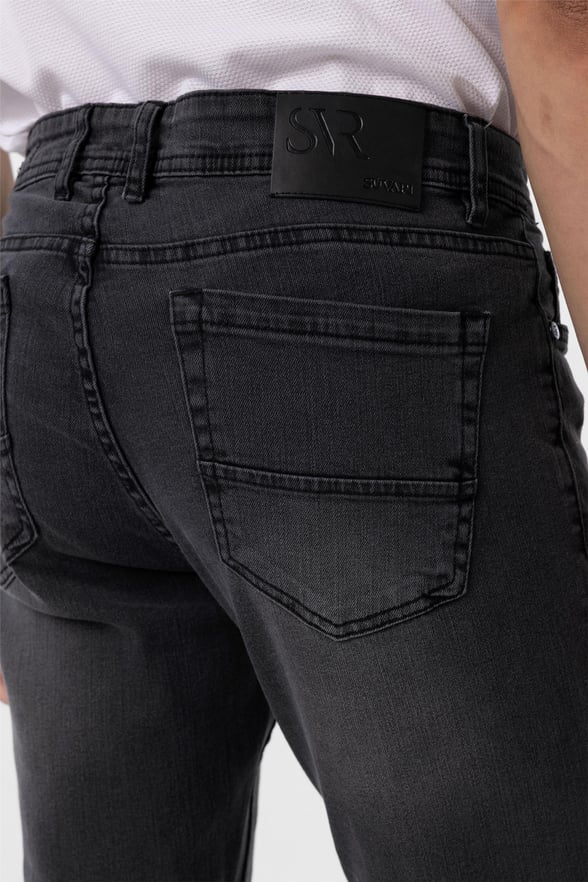 Koyu Gri Süper Slim Denim Pantolon
