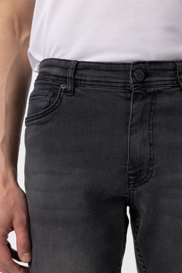 Koyu Gri Süper Slim Denim Pantolon