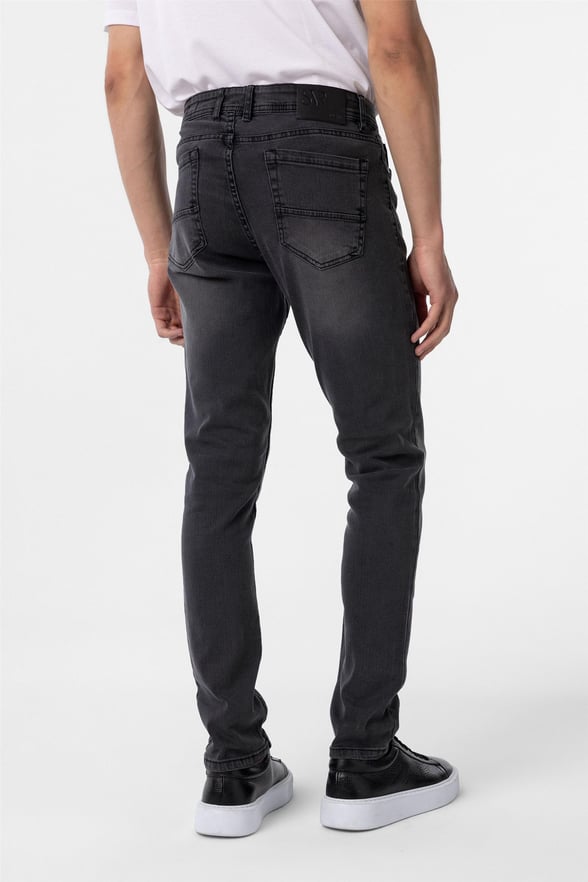 Koyu Gri Süper Slim Denim Pantolon