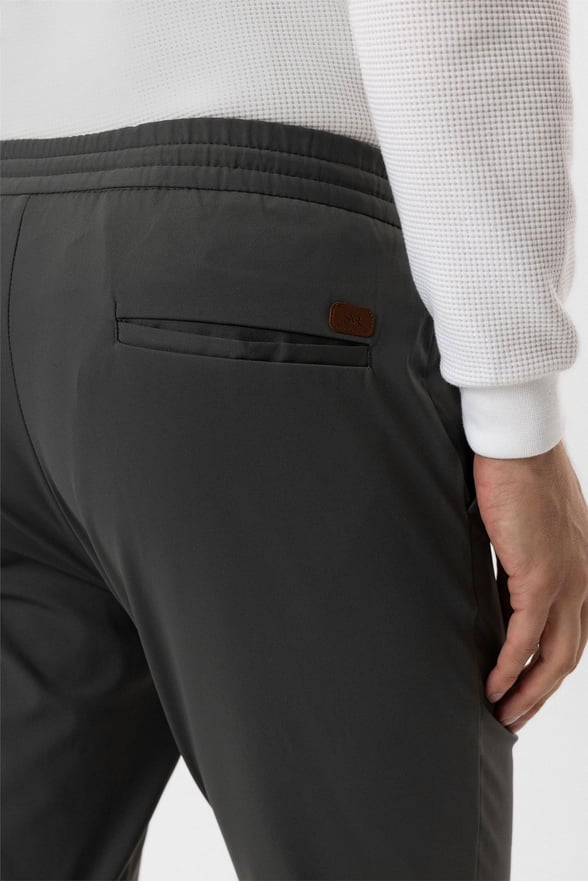 Koyu Haki Slim Düz Jogger Pantolon