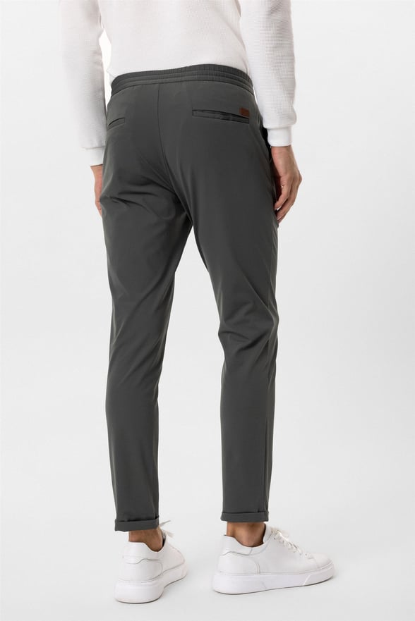 Koyu Haki Slim Düz Jogger Pantolon