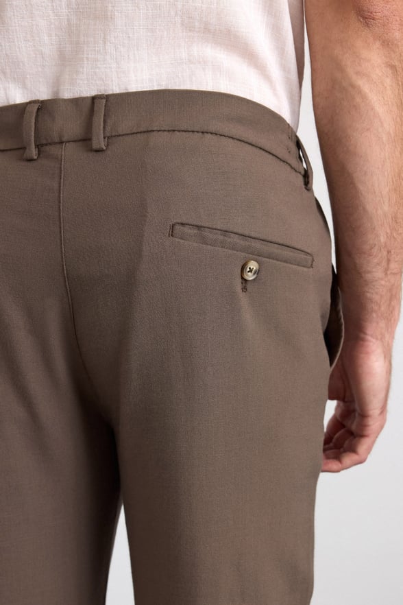 Koyu Kahve Slim Düz Jogger Pantolon