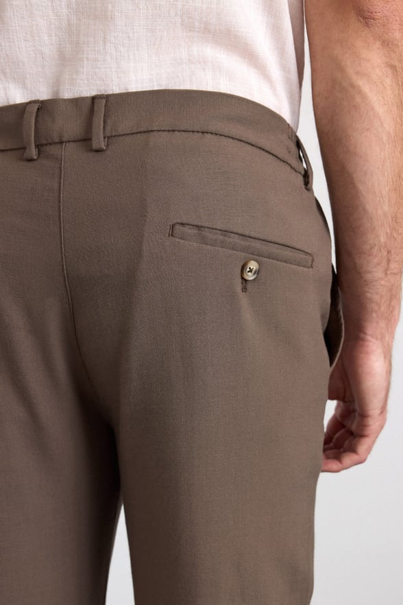 Koyu Kahve Slim Düz Jogger Pantolon