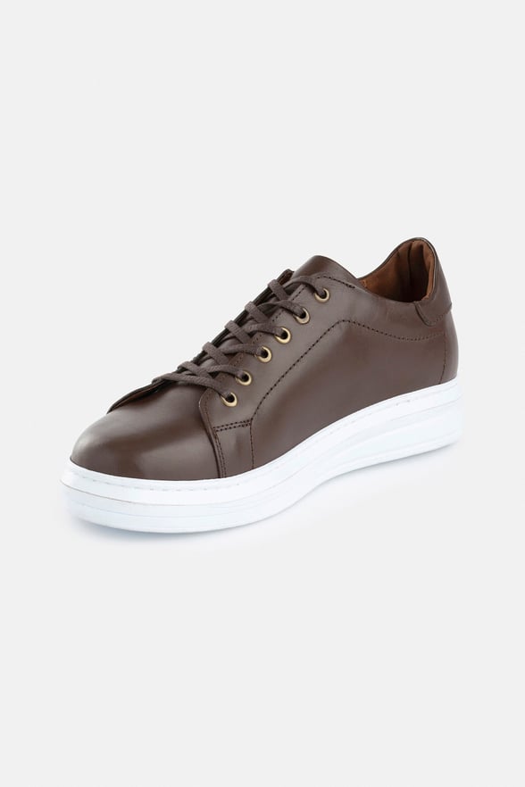 Koyu Kahve Sneakers Ayakkabı