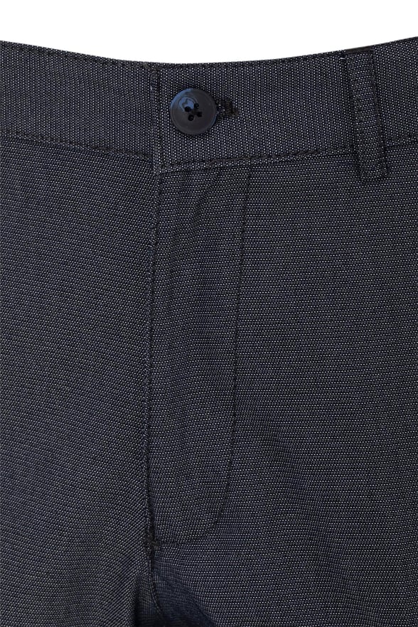 Lacivert Regular Armürlü Pantolon