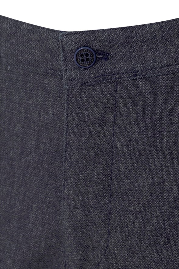 Lacivert Regular Armürlü   Pantolon