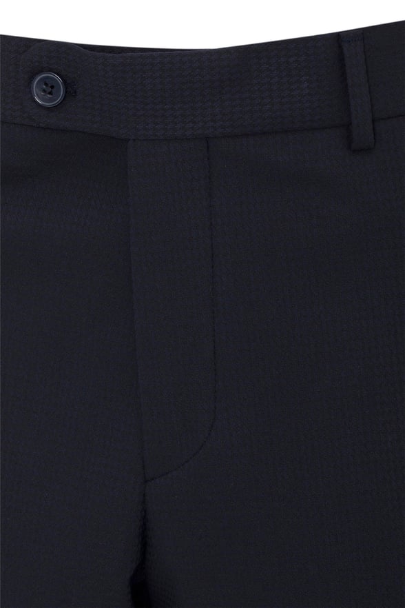 Lacivert Regular Armürlü Pantolon